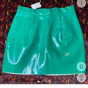 American Apparel leather skirt